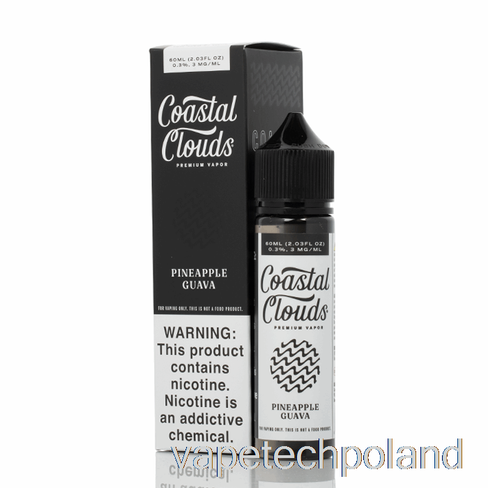 Vape Pen Ananas Gujawa - Coastal Clouds Co. - 60ml 3mg